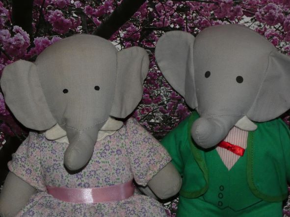 Babicorolle Babar et Céleste 1986-1988 25 cm