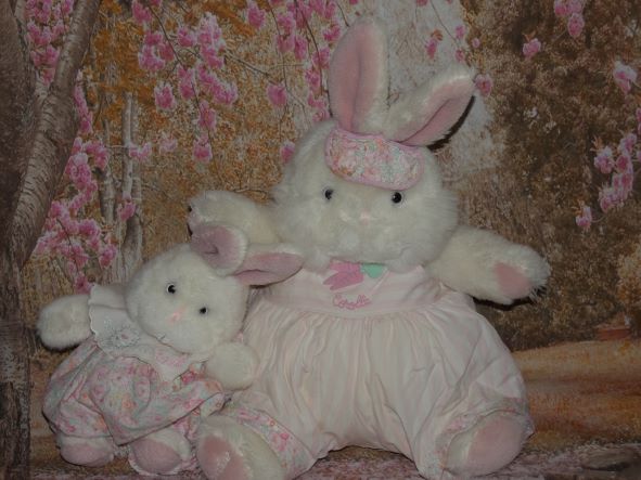 Peluche Corolle Modabidoux Enfant et Papa lapin