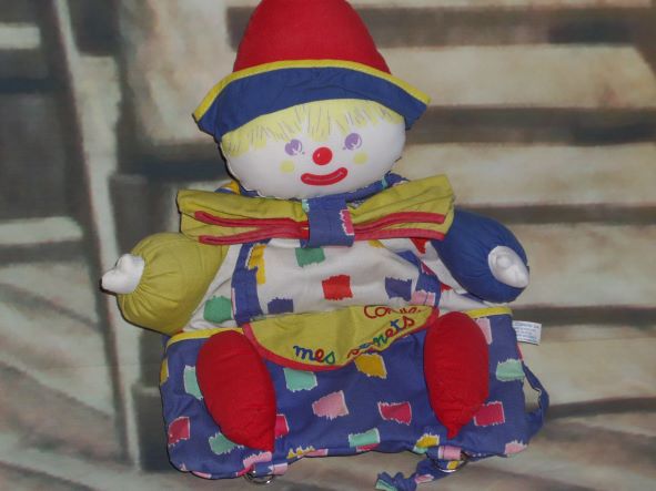 Babicorolle Sac-à-dos Clown 1992-1993 40 X 35 cm