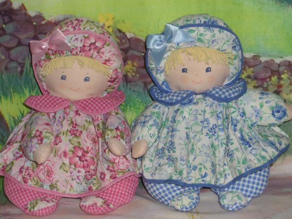 Babicorolle ptite fille rose et ptite fille bleu 1995 27 cm