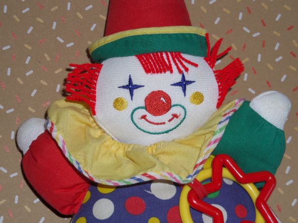 Babicorolle Clown rigolo rouge 1997 30 cm