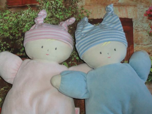 Babicorolle Doudou Rose et Doudou Ciel 1998 28 cm