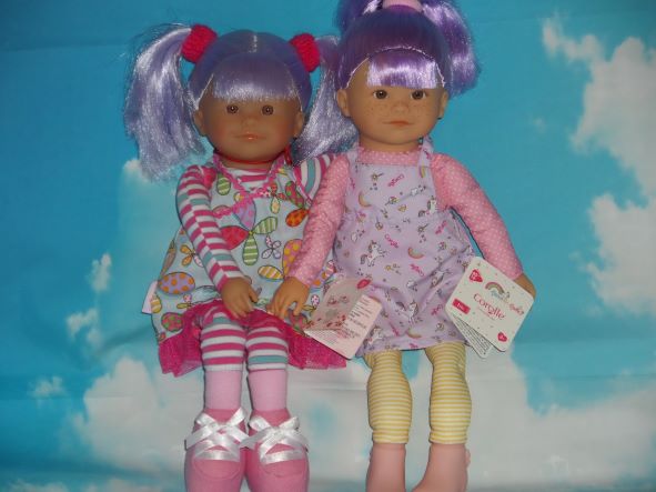 Corolle Rainbow Doll Iris et Dolly Violette 40 cm