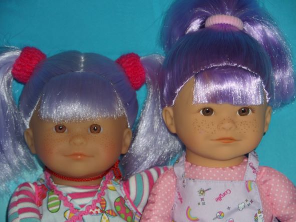 Corolle Rainbow Doll Iris et Dolly Violette 40 cm