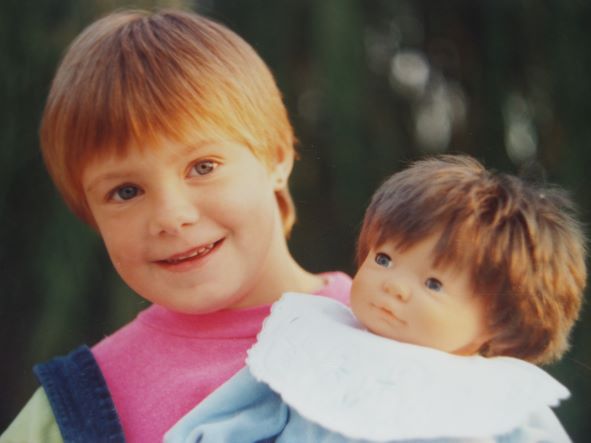 Photo avec nos Corolle enfants