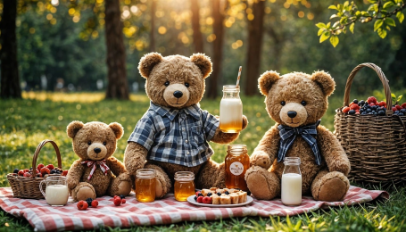 Photo déco ours en peluche